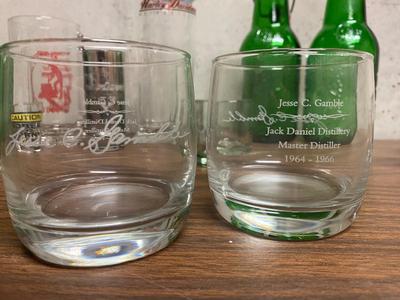 SHOT GLASSES, HARLEY DAVIDSON COLLECTABLE GLASS, JACK DANIEL’S GLASSES AND MORE