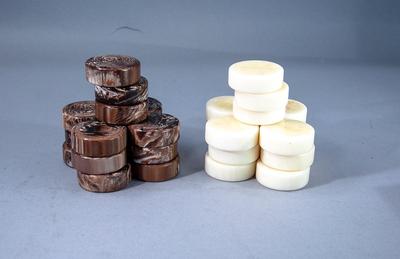 CRISLOID BAKELITE BACKGAMMON/CHECKERS SET