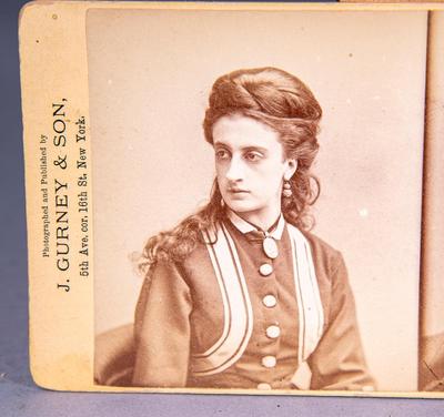 CELEBRITY STEREOVIEW - ACTRESS MARY SCOTT SIDDONS