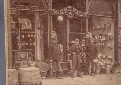 CABINET PHOTO - W. STEVELY & SON MERCHANTILE