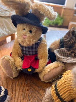 Lot of 5 Vintage Boyd Jointed Stuffed Animals
