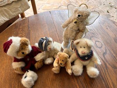 Lot of 5 Vintage Jointed Stuffed Animals
