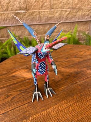 Porfirio Sosa Gutierrez Wood Figurine Oaxacan Alebrija Mexican Folk Art