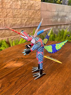 Porfirio Sosa Gutierrez Wood Figurine Oaxacan Alebrija Mexican Folk Art