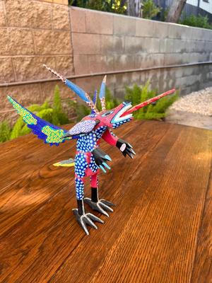 Porfirio Sosa Gutierrez Wood Figurine Oaxacan Alebrija Mexican Folk Art