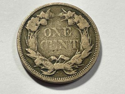 1857 VERY GOOD CONDITION FLYING EAGLE CENT AS PICTURED. FREE DOMESTIC SHIPPING.