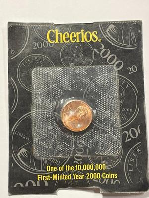 2000 Lincoln Memorial Cheerios Promotion Penny-in Mint Sealed Condition as Pictured. FREE DOMESTIC SHIPPING.