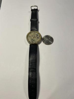 Vintage Scarce Tuscany Granite Gray Stone Quartz Wristwatch Black Swiss Made (Needs Battery & a New Watch Band) Preowned from an Estate.