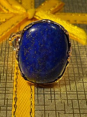 New Never Worn J & T Designer Lapis Lazuli Gold-tone Fashion Ring Size-8 Made in Thailand as Pictured. FREE DOMESTIC SHIPPING.