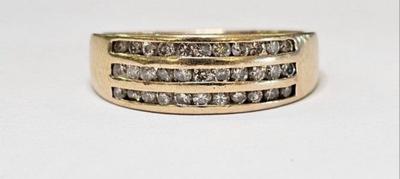 10 k gold diamond ring size 6.75