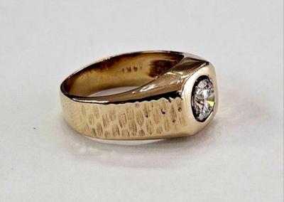 14 k gold diamond ring size 10