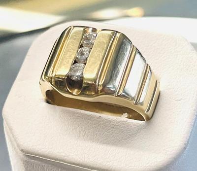 Gold diamond ring size 11