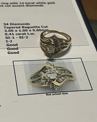 Gold diamond ring