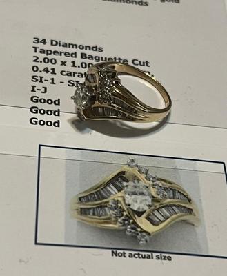 Gold diamond ring