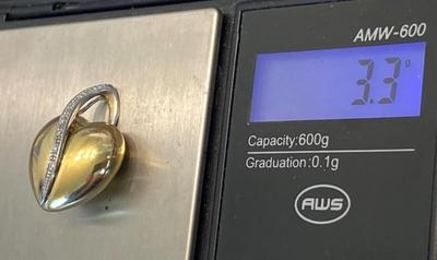 14 k gold heart pendant