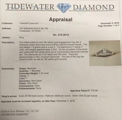Gold diamond ring 18k