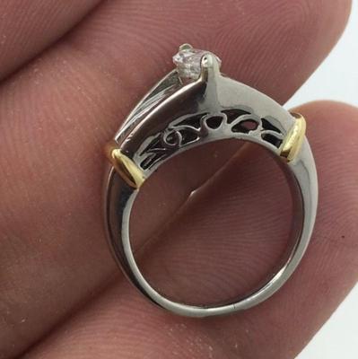 Gold diamond ring 18k