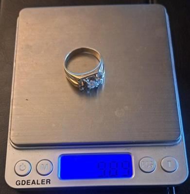 14 k gold diamond ring size 10