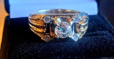 14 k gold diamond ring size 10