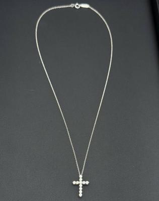 925 Tiffany cross necklace