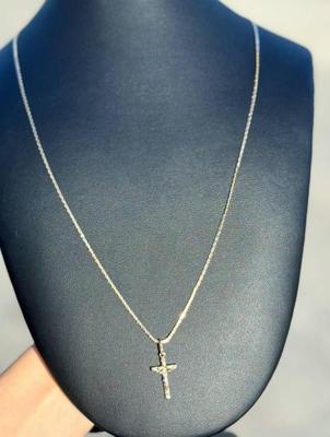 14 k gold chain cross 24 in
