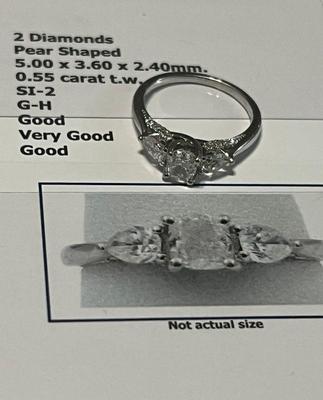 14 k gold diamond ring size 7