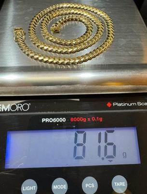 14 k gold chain 24 in