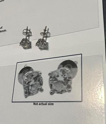 14 k gold diamond earings