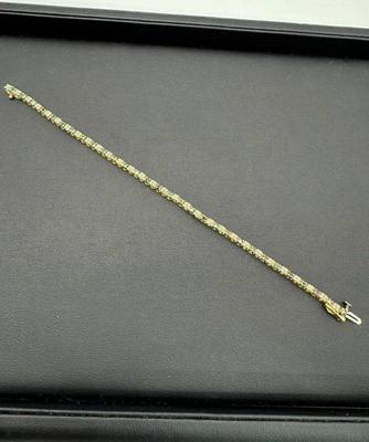 14 k gold multi stone bracelet 7