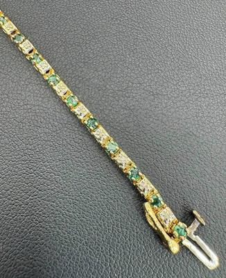 14 k gold multi stone bracelet 7