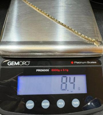 14 k gold multi stone bracelet 7
