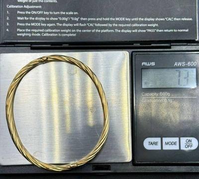 14 k gold bracelet