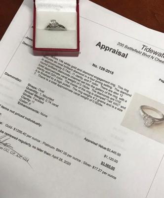 14 k gold diamond ring size 7.25