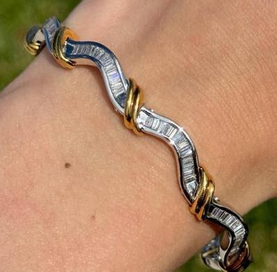 18 k gold diamond bracelet