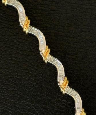 18 k gold diamond bracelet
