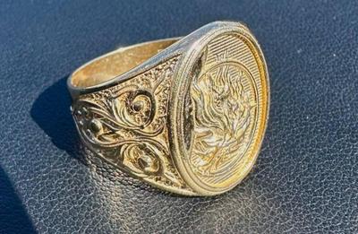 14 k gold ring size 12