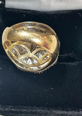 14 k gold diamond ring size 11 24.2 g