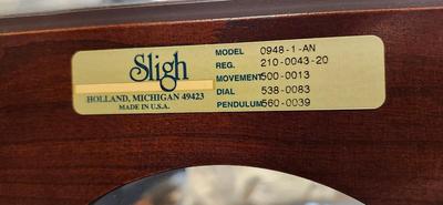 Sligh Cathedral Top Grandfather Clock