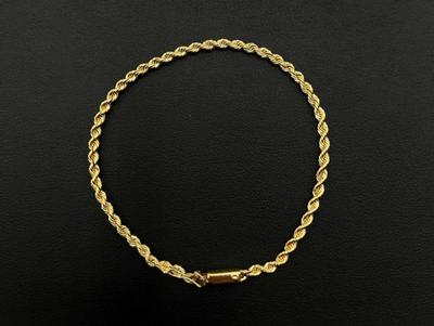 14 k gold bracelet 7 in