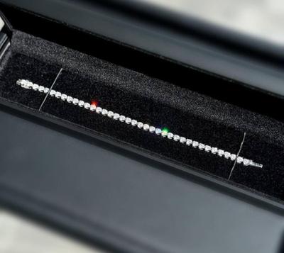 18 k gold diamond tennis bracelet 7 in