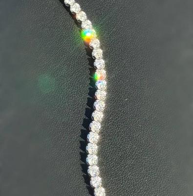 18 k gold diamond tennis bracelet 7 in
