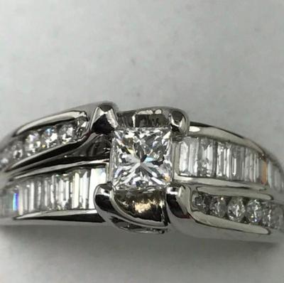14 k gold diamond ring size 7