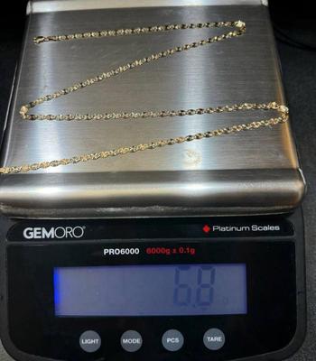 14 k gold chain 20 in