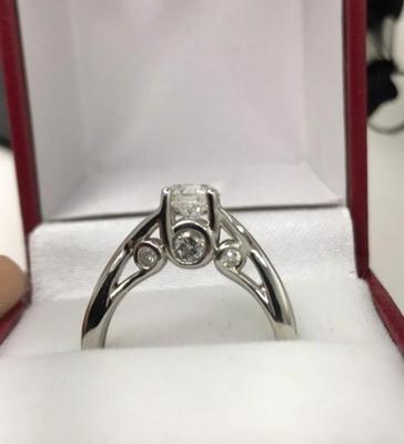Gold diamond ring size 6.75