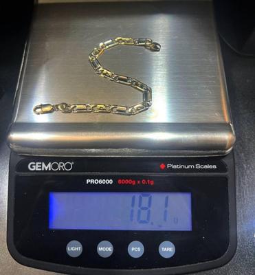 Gold 14 bracelet 7.5