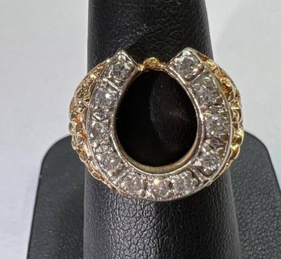 14 k gold diamond ring size 12