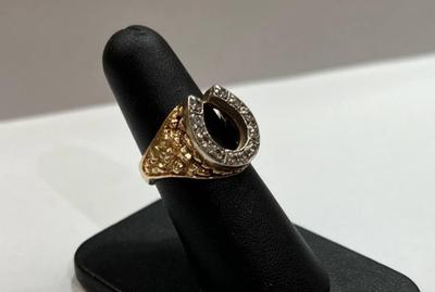 14 k gold diamond ring size 12