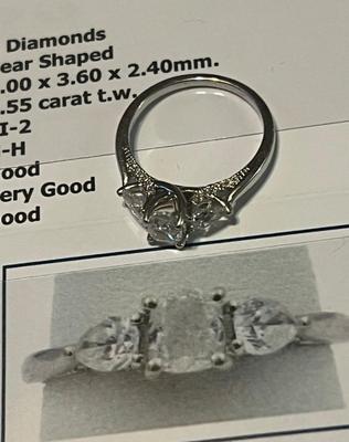 14 k gold diamond ring 6.75