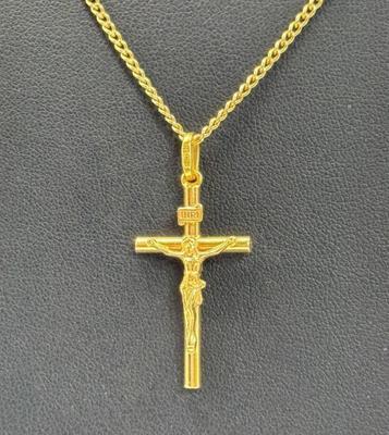 14 k gold chain cross 22 in gold cross chain
