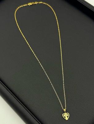 14 k gold chain heart 20 in